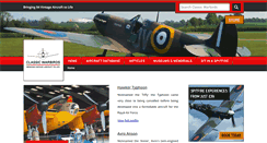 Desktop Screenshot of classicwarbirds.co.uk